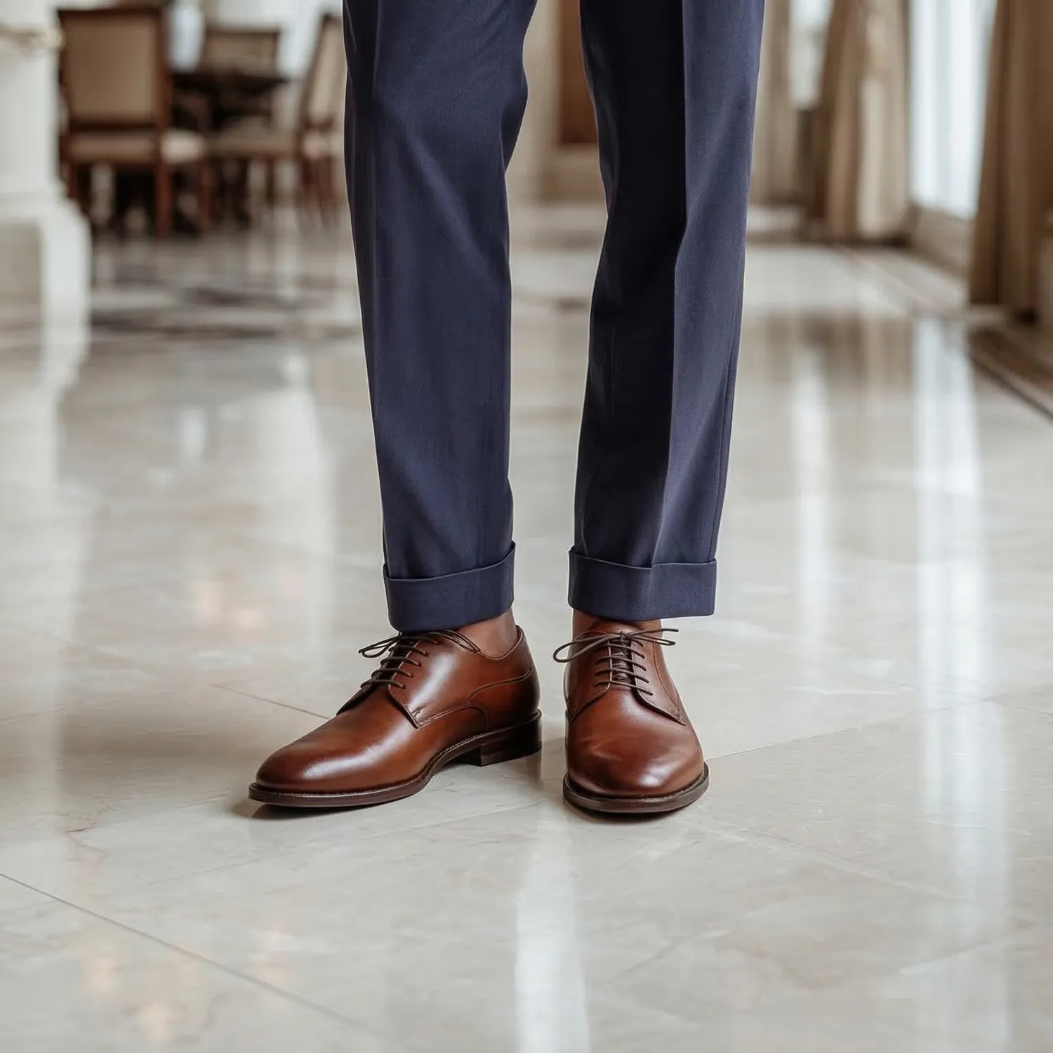 Derbies homme EDWIN ACAJOU 04 bd Derbies homme couleur acajou