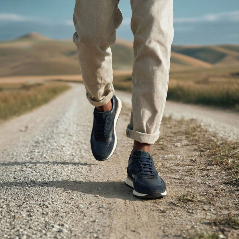 Baskets homme bleu marine RICK collection ARID