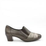 Trotteurs femme pieds sensibles, chaussures confort en cuir marron