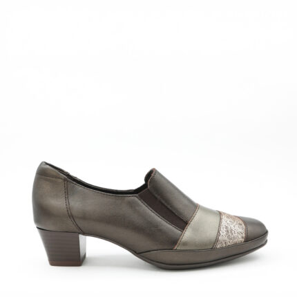 Trotteurs femme pieds sensibles, chaussures confort en cuir marron