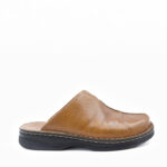 Dome, un Sabot en cuir pour homme en cuir marron