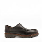 EBAXTER, des chaussures de ville homme tendance en cuir couleur expresso