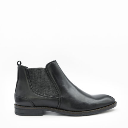 EDGER, des Chelsea boots pour homme en cuir noir