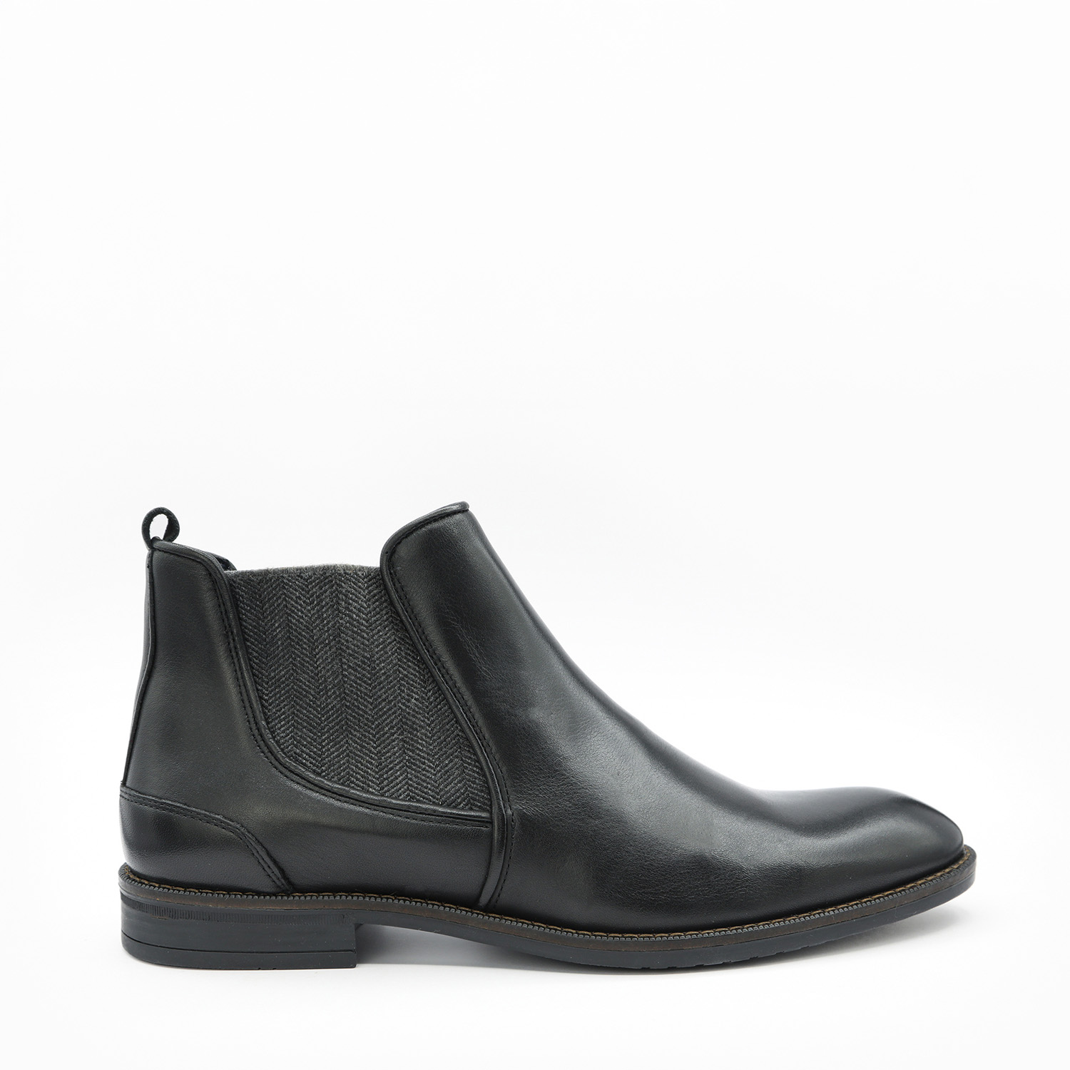 Chelsea boots pour homme EDGER NOIR EDGER, des Chelsea boots pour homme en cuir noir