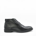 ELORY, des bottines homme en cuir noir