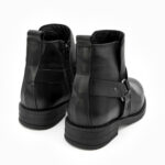 LOFT, des boots femme cuir de la collection REBELLES chez ARIMA, vue de trois quarts arrière