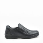 ODOIN, une chaussure homme pied large, en cuir noir