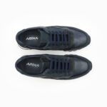 RICK, des Baskets homme bleu marine en cuir, vue de dessus, de la collection ARID