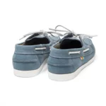 Chaussures bateau en cuir jean