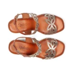 Sandales à plateformes et talons hauts vue de dessus