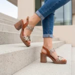 SANDALES À TALONS SAVEUR CHAMPAGNE