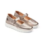 Ballerines à talon compensé vue de 3-4 avant