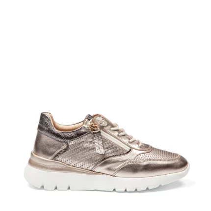 Baskets confort femme avec fermeture éclair vue de profil