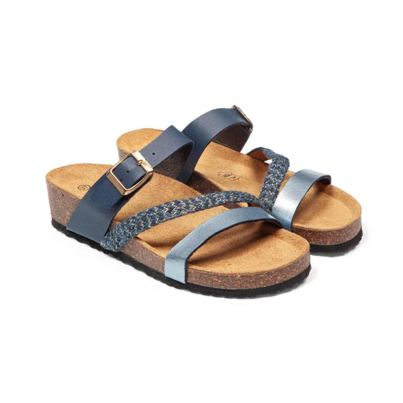 Mules à brides pour femme vue de 3-4 avant