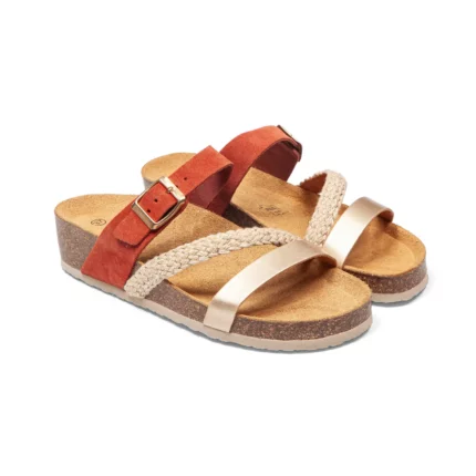 Mules à brides pour femme vue de 3-4 avant