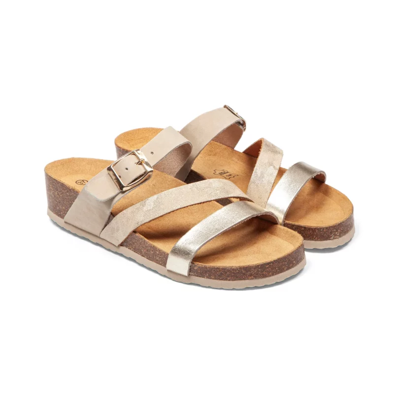 Mules à brides pour femme vue de 3-4 avant