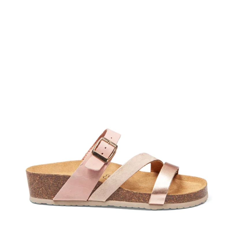Mules à brides pour femme vue de profil