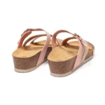 Mules à brides pour femme vue de 3-4 arrière