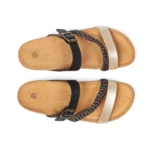 Mules à brides pour femme vue de dessus