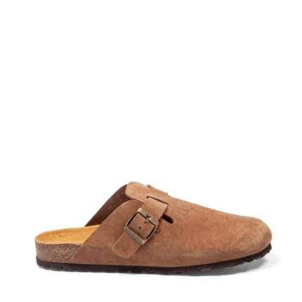 Sabots en cuir souple pour homme vue de profil