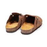 Sabots en cuir souple pour homme vue de 3-4 arrière