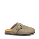 Sabots en cuir souple pour homme vue de profil