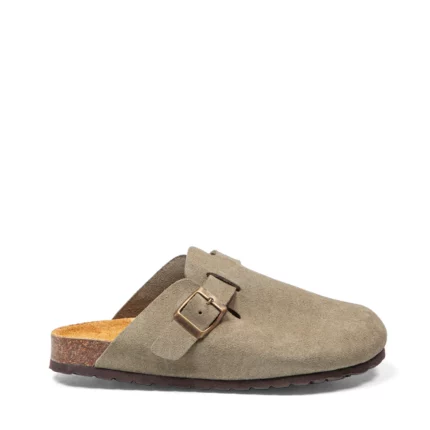 Sabots en cuir souple pour homme vue de profil