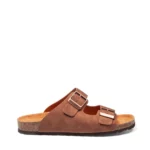 Mules à double brides vue de profil