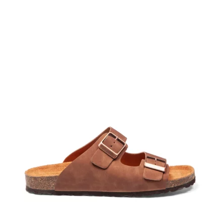 Mules à double brides vue de profil