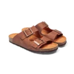 Mules à double brides vue de 3-4 avant