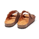 Mules à double brides vue de 3-4 arrière