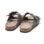 Mules à double brides vue de 3-4 arrière