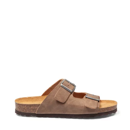 Mules à double brides vue de profil