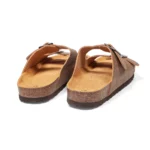 Mules à double brides vue de 3-4 arrière