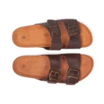 Mules à double brides vue de dessus