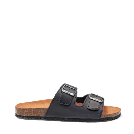 Mules à double brides vue de profil