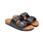 Mules à double brides vue de 3-4 avant