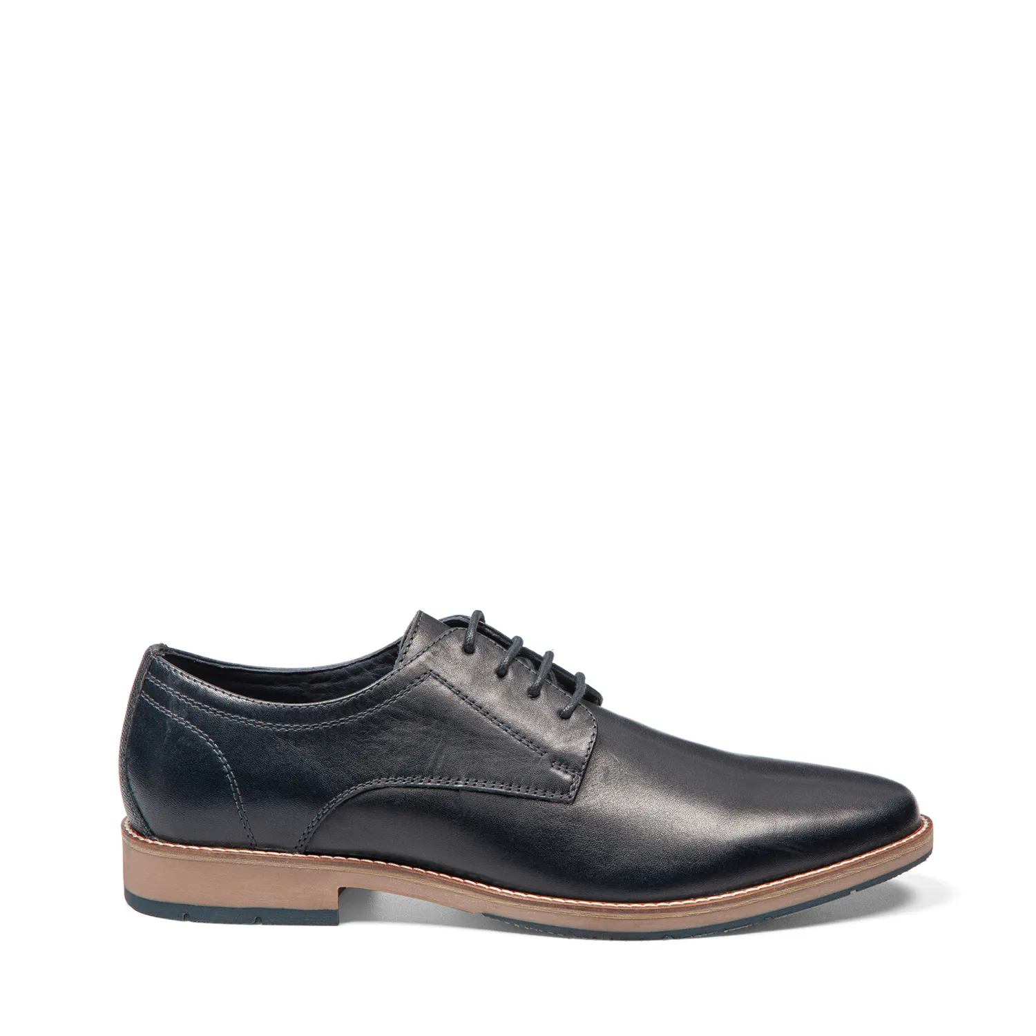 Derbies en cuir BOLIDE MARINE 01 bd Derbies en cuir marine pour homme vue de profil