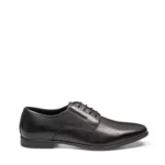Derbies en cuir noir pour homme vue de profil